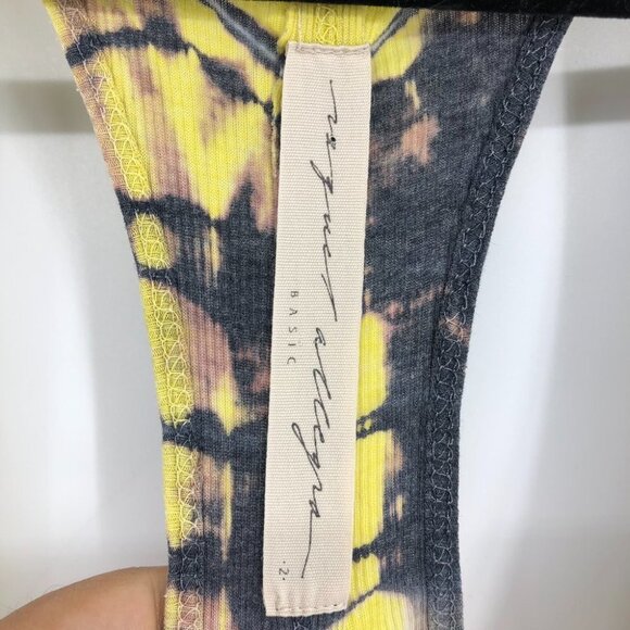 Raquel Allegra Tie Die Deep Scoop Neck Racerback  Tank Dress 2 - Picture 5 of 16